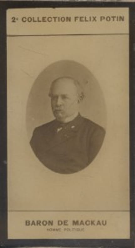 Photographie de la collection Félix Potin (4 x 7,5 cm) représentant : Ange de Mackau, homme politique.. MACKAU (Baron de) - (Photo de la 2e collection ...