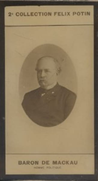 Photographie de la collection F&eacute;lix Potin (4 x 7,5 cm) repr&eacute;sentant : Ange de Mackau, homme politique.. MACKAU (Baron de) - (Photo de la 2e collection ...
