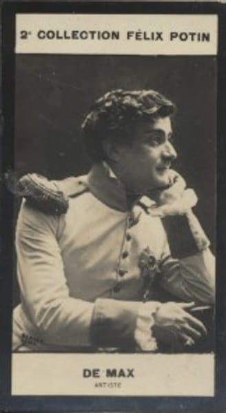 Photographie de la collection F&eacute;lix Potin (4 x 7,5 cm) repr&eacute;sentant : De Max, com&eacute;dien.. MAX (Edouard-Alexandre de) - (Photo de la 2e collection F&eacute;lix ...