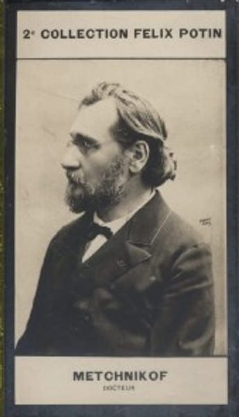 Photographie de la collection F&eacute;lix Potin (4 x 7,5 cm) repr&eacute;sentant : Elie Metchnikof, m&eacute;decin.. METCHNIKOF (Elie) - (Photo de la 2e collection F&eacute;lix ...