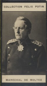 Photographie de la collection F&eacute;lix Potin (4 x 7,5 cm) repr&eacute;sentant : Helmut Von Moltke, mar&eacute;chal allemand.. MOLTKE (Helmuth de) - (Photo de la 2e ...