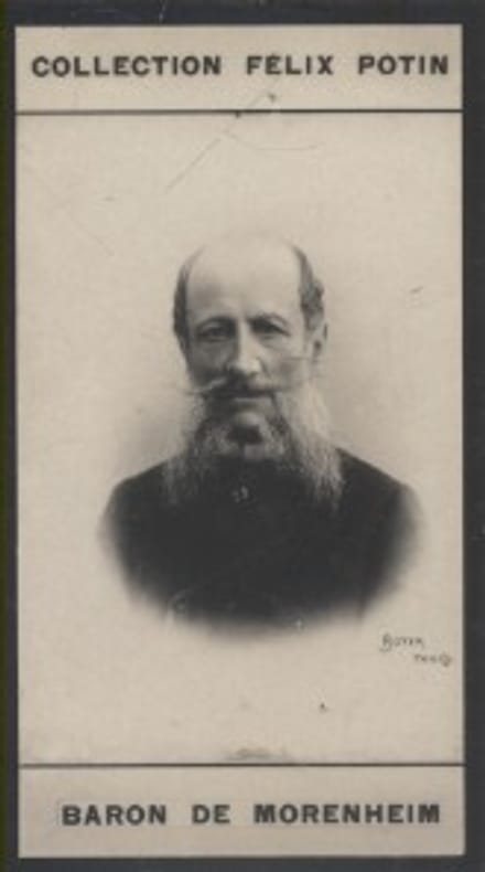 Photographie de la collection Félix Potin (4 x 7,5 cm) représentant : Baron de Morenheim, homme d'état russe.. MORENHEIM (Baron de) Photo Boyer.