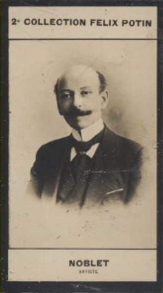 Photographie de la collection F&eacute;lix Potin (4 x 7,5 cm) repr&eacute;sentant : Georges Noblet, com&eacute;dien.. NOBLET Georges - (Photo de la 2e collection F&eacute;lix ...