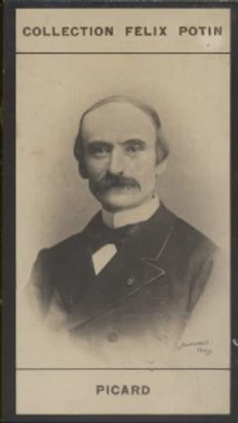 Photographie de la collection F&eacute;lix Potin (4 x 7,5 cm) repr&eacute;sentant : Alfred Picard, directeur g&eacute;n&eacute;ral de l'Exposition de 1900.. PICARD Alfred 