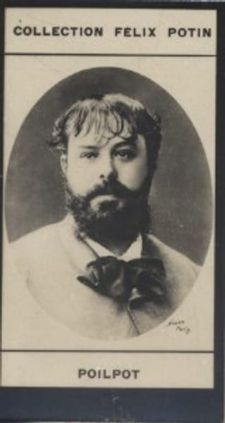 Photographie de la collection F&eacute;lix Potin (4 x 7,5 cm) repr&eacute;sentant : Th&eacute;ophile Poilpot, peintre.. POILPOT Th&eacute;ophile Photo Nadar.