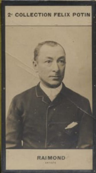 Photographie de la collection F&eacute;lix Potin (4 x 7,5 cm) repr&eacute;sentant : Perr&eacute;e Raimond, acteur.. RAIMOND (Perr&eacute;e) - (Photo de la 2e collection F&eacute;lix ...