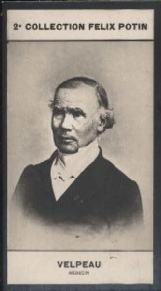 Photographie de la collection F&eacute;lix Potin (4 x 7,5 cm) repr&eacute;sentant : Alfred Velpeau, m&eacute;decin. VELPEAU Alfred - (Photo de la 2e collection F&eacute;lix ...
