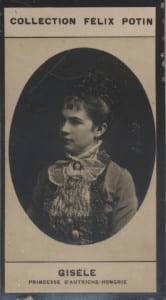 Photographie de la collection F&eacute;lix Potin (4 x 7,5 cm) repr&eacute;sentant : Princesse Gis&egrave;le d'Autriche-Hongrie.. GISELE (Princesse d'Autriche-Hongrie) 