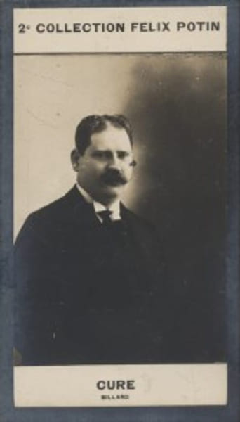Photographie de la collection F&eacute;lix Potin (4 x 7,5 cm) repr&eacute;sentant : Cure, joueur de billard.. CURE (Joueur de billard) - (Photo de la 2e collection ...