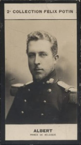 Photographie de la collection F&eacute;lix Potin (4 x 7,5 cm) repr&eacute;sentant : Albert - Prince de Belgique.. ALBERT - Prince de Belgique - (Photo de la 2e ...