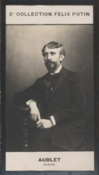 Photographie de la collection F&eacute;lix Potin (4 x 7,5 cm) repr&eacute;sentant : Albert Aublet, peintre.. AUBLET (Albert) - (Photo de la 2e collection F&eacute;lix ...