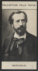 Photographie de la collection Félix Potin (4 x 7,5 cm) représentant : Bartholdi (sculpteur).