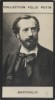 Photographie de la collection Félix Potin (4 x 7,5 cm) représentant : Bartholdi (sculpteur).. BARTHOLDI (Auguste) Photo P. Nadar.