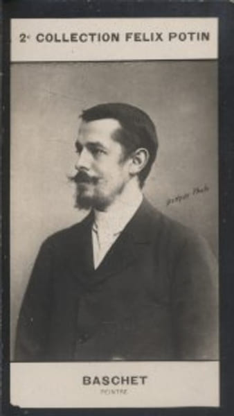 Photographie de la collection F&eacute;lix Potin (4 x 7,5 cm) repr&eacute;sentant : Baschet, peintre.. BASCHET (Marcel-Andr&eacute;) - (Photo de la 2e collection F&eacute;lix ...