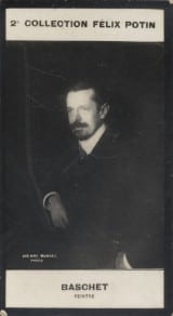 Photographie de la collection F&eacute;lix Potin (4 x 7,5 cm) repr&eacute;sentant : Baschet, peintre.. BASCHET (Marcel-Andr&eacute;) - (Photo de la 2e collection F&eacute;lix ...