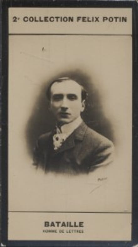 Photographie de la collection Félix Potin (4 x 7,5 cm) représentant : Henry Bataille - Homme de lettres.. BATAILLE (Henry) - (Photo de la 2e ...