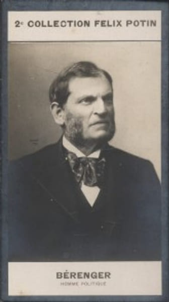 Photographie de la collection F&eacute;lix Potin (4 x 7,5 cm) repr&eacute;sentant : Ren&eacute; B&eacute;renger - S&eacute;nateur.. BERENGER ( Ren&eacute;) - (Photo de la 2e collection F&eacute;lix ...