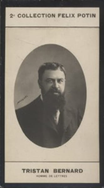 Photographie de la collection F&eacute;lix Potin (4 x 7,5 cm) repr&eacute;sentant : Tristan Bernard, homme de lettres.. BERNARD (Tristan) - (Photo de la 2e ...