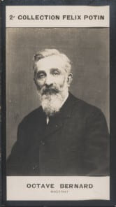 Photographie de la collection Félix Potin (4 x 7,5 cm) représentant : Octave Bernard, magistrat.