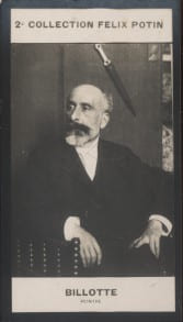 Photographie de la collection F&eacute;lix Potin (4 x 7,5 cm) repr&eacute;sentant : Ren&eacute; Billotte, peintre.. BILLOTTE (Ren&eacute;) - (Photo de la 2e collection F&eacute;lix ...