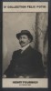 Photographie de la collection Félix Potin (4 x 7,5 cm) représentant : Henry Fournier, champion automobile.. FOURNIER (Henry) - (Photo de la 2e ...
