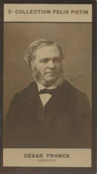 Photographie de la collection F&eacute;lix Potin (4 x 7,5 cm) repr&eacute;sentant : C&eacute;sar Franck, compositeur.. FRANCK (C&eacute;sar) - (Photo de la 2e collection F&eacute;lix ...