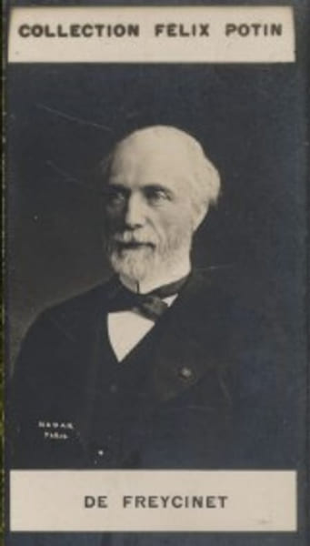 Photographie de la collection F&eacute;lix Potin (4 x 7,5 cm) repr&eacute;sentant : Charles de Saulce de Freycinet, homme politique.. FREYCINET (Charles de) Photo ...