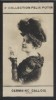 Photographie de la collection Félix Potin (4 x 7,5 cm) représentant : Germaine Gallois, comédienne.. GALLOIS ( Germaine) - (Photo de la 2e collection ...