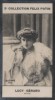 Photographie de la collection Félix Potin (4 x 7,5 cm) représentant : Lucy Gérard, comédienne.. GERARD (Lucy) - (Photo de la 2e collection Félix ...