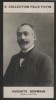 Photographie de la collection Félix Potin (4 x 7,5 cm) représentant : Auguste Germain, homme de lettres.. GERMAIN (Auguste) - (Photo de la 2e ...