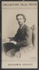 Photographie de la collection Félix Potin (4 x 7,5 cm) représentant : Benjamin Godard, compositeur.. GODARD (Benjamin) Photo Reutlinger.