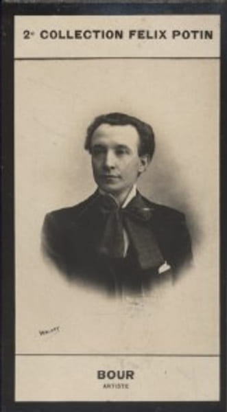 Photographie de la collection F&eacute;lix Potin (4 x 7,5 cm) repr&eacute;sentant : Armand Bour, com&eacute;dien.. BOUR (Armand) - (Photo de la 2e collection F&eacute;lix Potin) ...