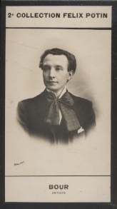 Photographie de la collection F&eacute;lix Potin (4 x 7,5 cm) repr&eacute;sentant : Armand Bour, com&eacute;dien.. BOUR (Armand) - (Photo de la 2e collection F&eacute;lix Potin) ...