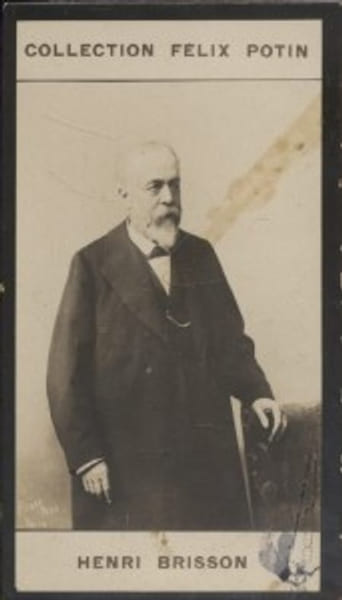 Photographie de la collection F&eacute;lix Potin (4 x 7,5 cm) repr&eacute;sentant : Henri Brisson, homme politique.. BRISSON (Henri) Photo Pierre Petit.