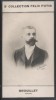 Photographie de la collection Félix Potin (4 x 7,5 cm) représentant : André Brouillet, peintre.. BROUILLET (André) - (Photo de la 2e collection Félix ...