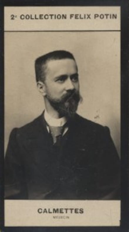 Photographie de la collection Félix Potin (4 x 7,5 cm) représentant : Léon Calmettes, médecin.. CALMETTES (Léon) - (Photo de la 2e collection Félix ...
