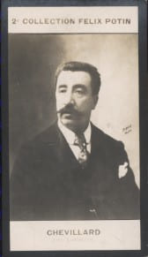 Photographie de la collection F&eacute;lix Potin (4 x 7,5 cm) repr&eacute;sentant : Camille Chevillard, compositeur.. CHEVILLARD (Camille) - (Photo de la 2e ...