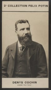 Photographie de la collection F&eacute;lix Potin (4 x 7,5 cm) repr&eacute;sentant : Denys Cochin, homme politique.. COCHIN Denys - (Photo de la 2e collection F&eacute;lix ...