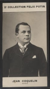 Photographie de la collection F&eacute;lix Potin (4 x 7,5 cm) repr&eacute;sentant : Jean Coquelin, com&eacute;dien.. COQUELIN (Jean) - (Photo de la 2e collection F&eacute;lix ...