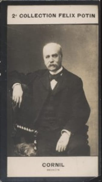 Photographie de la collection F&eacute;lix Potin (4 x 7,5 cm) repr&eacute;sentant : Andr&eacute;-Victor Cornil, m&eacute;decin et homme politique.. CORNIL (Andr&eacute;-Victor) - (Photo ...