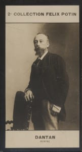 Photographie de la collection F&eacute;lix Potin (4 x 7,5 cm) repr&eacute;sentant : Edouard Dantan, peintre.. DANTAN (Edouard) - (Photo de la 2e collection F&eacute;lix ...