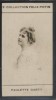 Photographie de la collection Félix Potin (4 x 7,5 cm) représentant : Paulette Darty, artiste.. DARTY (Paulette) - (Photo de la 2e collection Félix ...