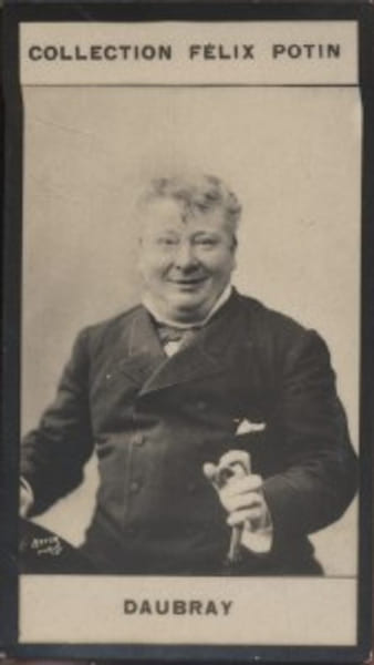 Photographie de la collection F&eacute;lix Potin (4 x 7,5 cm) repr&eacute;sentant : Ren&eacute; Daubray, com&eacute;dien.. DAUBRAY (Ren&eacute;) - (Photo de la 2e collection F&eacute;lix ...