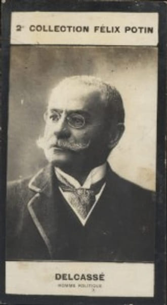 Photographie de la collection F&eacute;lix Potin (4 x 7,5 cm) repr&eacute;sentant : Th&eacute;ophile Delcass&eacute;, homme politique.. DELCASSE (Th&eacute;ophile) - (Photo de la 2e ...
