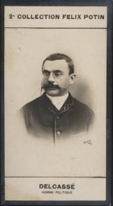 Photographie de la collection F&eacute;lix Potin (4 x 7,5 cm) repr&eacute;sentant : Th&eacute;ophile Delcass&eacute;, homme politique.. DELCASSE (Th&eacute;ophile) - (Photo de la 2e ...