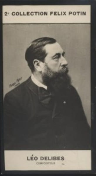 Photographie de la collection F&eacute;lix Potin (4 x 7,5 cm) repr&eacute;sentant : L&eacute;o Delibes, compositeur.. DELIBES (L&eacute;o) - (Photo de la 2e collection F&eacute;lix ...