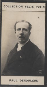 Photographie de la collection F&eacute;lix Potin (4 x 7,5 cm) repr&eacute;sentant : Paul D&eacute;roul&egrave;de, homme de lettres et homme politique.. DEROULEDE (Paul) Photo ...