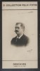 Photographie de la collection Félix Potin (4 x 7,5 cm) représentant : Lucien Descaves, homme de lettres.. DESCAVES (Lucien) - (Photo de la 2e ...