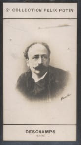 Photographie de la collection F&eacute;lix Potin (4 x 7,5 cm) repr&eacute;sentant : Louis Deschamps, peintre.. DESCHAMPS (Louis) - (Photo de la 2e collection F&eacute;lix ...
