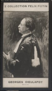 Photographie de la collection F&eacute;lix Potin (4 x 7,5 cm) repr&eacute;sentant : Georges Dieulafoy, m&eacute;decin.. DIEULAFOY (Georges) - (Photo de la 2e collection ...